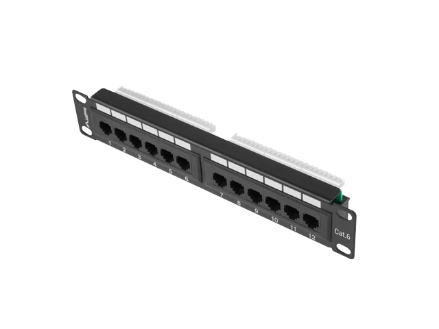 PATCH PANEL 12 PORT 1U 10” KAT.6