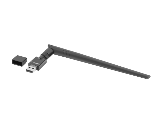 BEZPRZEWODOWA KARTA SIECIOWA WIFI LANBERG NC-0300-WIE USB 2.0 N300 1 WEWNĘTRZNA +1 ZEWNĘTRZNA ANTENA