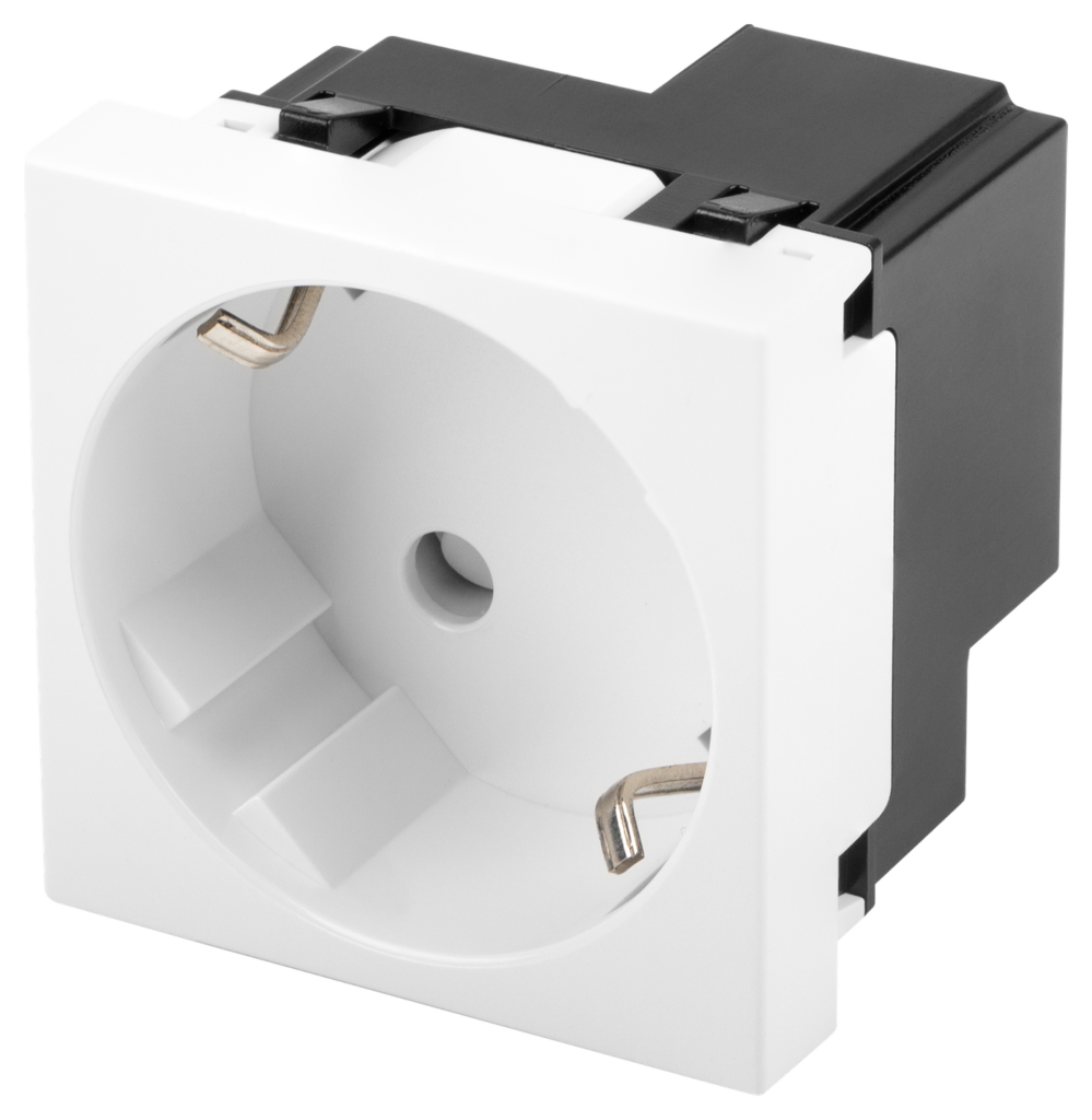 GNIAZDO 45X45 230V POJEDYNCZE SCHUKO